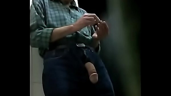 Toilet big old cock action