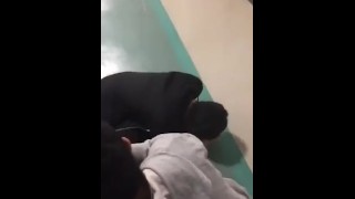 Asian boy he’s friend in public