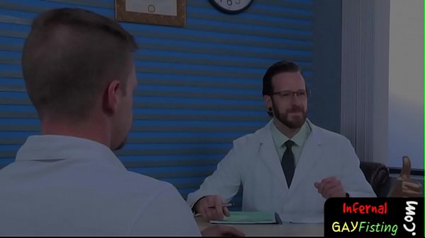 Bdsm bottom leans into ass fisting