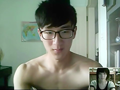 chinese glasses geeky student holiday fun home