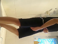 Chinese model shower & jerking off