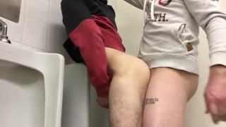 College guy breeds me in the University Bathroom