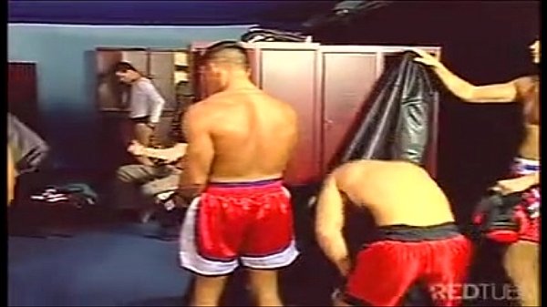 Hot threesome before a boxing practice