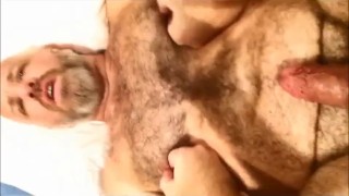 Beefy stud fucks daddy