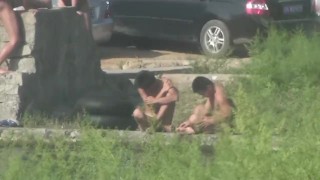 Chinese Men swimming at lake, best free young Asian gay porn