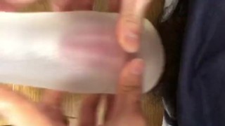 男子高校生 オナホでオナニー