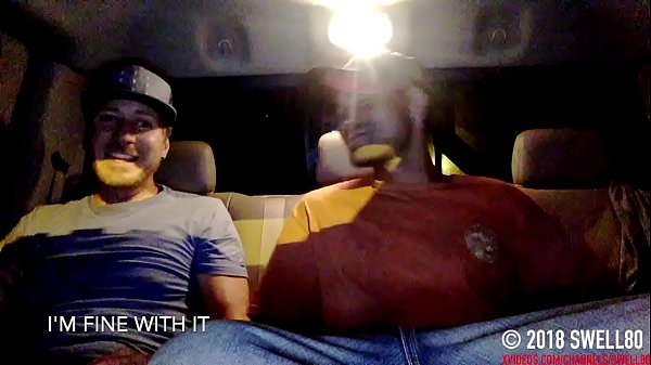 Straight drunk latino agrees to jerk it to porn in my truck