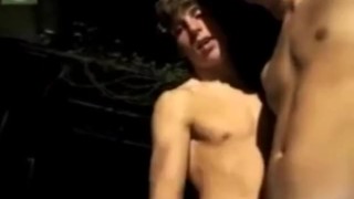 Two drunk straight french boys mess around.