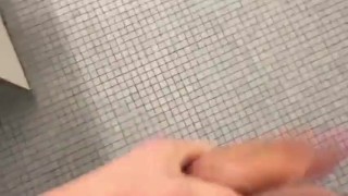 Beating off in the locker room with other guys watching