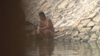 Changing in public, young Asian gay hookup