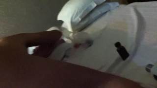 Chinese threesome bareback fun at a hotel room, young Asian straight guys gay porn