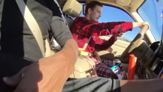 College Buds Carjacking on a road trip – big dicks, big loads