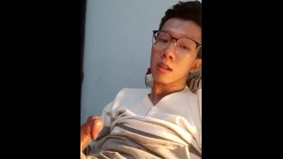 JERK – OFF 50, gay young Asian hidden cam