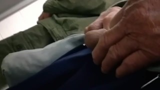 Old man, old young gay young Asian