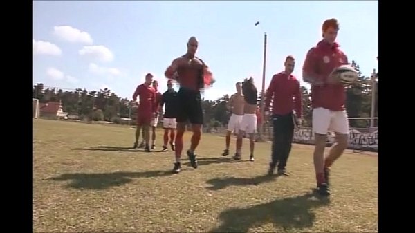 Rugby players massage