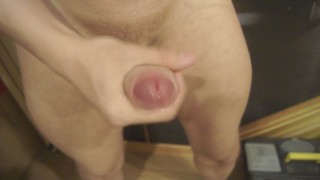 RUSSIAN GUY WITH ATHLETIC BODY JERKING OFF HIS BIG COCK AND MOANING (ASMR)