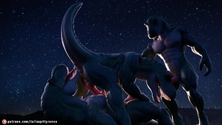 T-Rex Rimming, Bareback gay tube