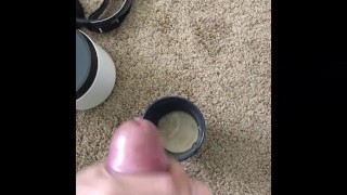 College twink cums I’m roommates coffee while he’s in the shower