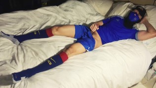 Football Jock Post-game Jerkoff: Cumming on Football Kit, best free Asian gay porn
