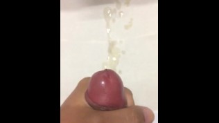 My huge cum load, old gay Asian