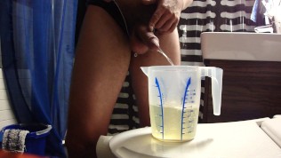 Pee in the morning, amateur homemade gay sex