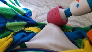 Precious Young Boy Cums in Dino Jammies & Undies ♡, best amateur gay porn
