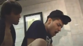 public toilet fucking, free Bareback gay videos