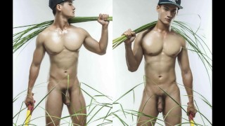 Vietnam model photoshoting, young Asian first time gay