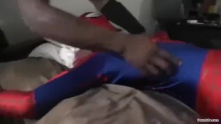 Spiderman Tickled by Black Dude