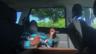 Early morning park smoke and stroke, hot amateur gay sex