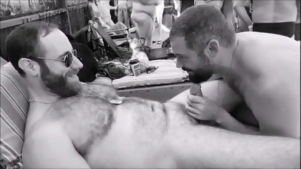 ricos BEARS follan en una fiesta de playa en publico