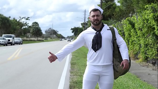 GAYWIRE – Bruce Beckham Fucks Derek Bolt, The Hawt Hitchhiking Sailor