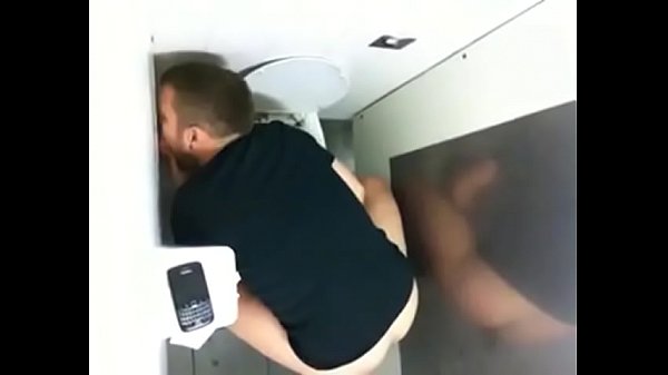 Toilet Glory Hole Action – Caught On Cam.