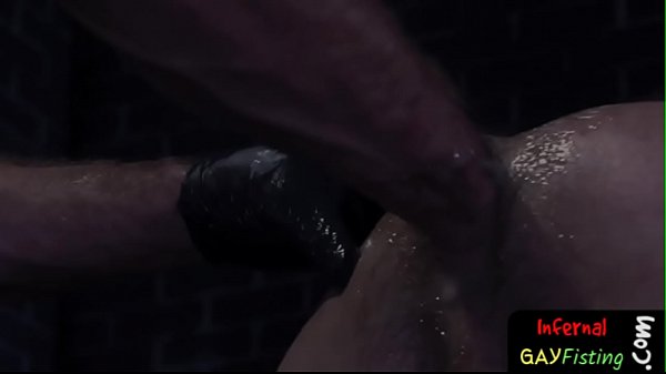 Fisted stud is turned inside out and raw