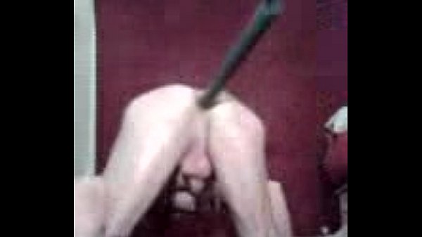 Holding onto a sexy, big dildo with my tight oily bum