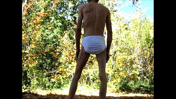 Panties Pulled Down and Fisting My Ass Outdoors