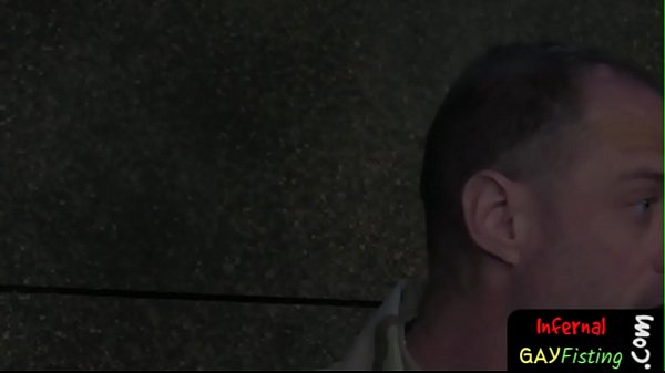 Ripped hunk dominates and fists stud